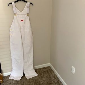 White Dickies Overalls